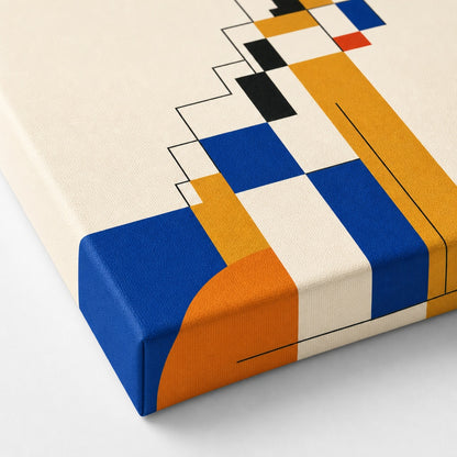 Order to Growth Stairs Bauhaus Canvas Wall Art - 03_detail_closeup