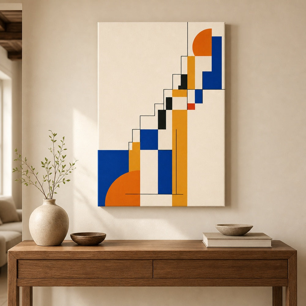 Order to Growth Stairs Bauhaus Canvas Wall Art - 05_sku_18x24_wall