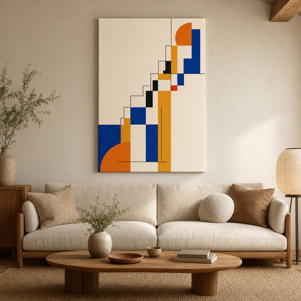 Order to Growth Stairs Bauhaus Canvas Wall Art - 06_sku_24x36_wall
