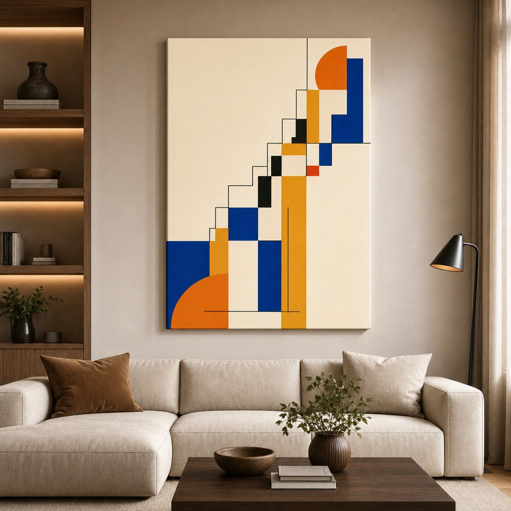 Order to Growth Stairs Bauhaus Canvas Wall Art - 07_sku_30x40_wall