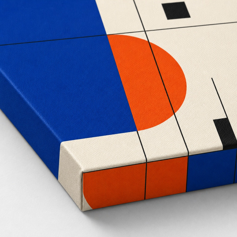 Collision of Thought Bauhaus Canvas Wall Art - 03_detail_closeup