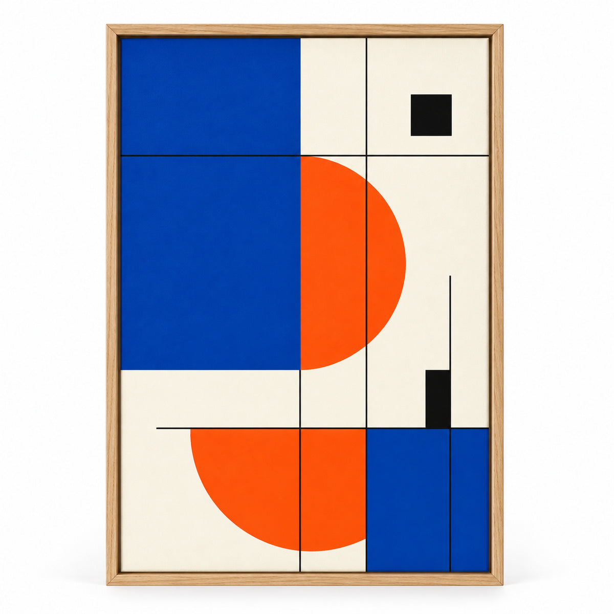 Collision of Thought Bauhaus Canvas Wall Art | brown_sku