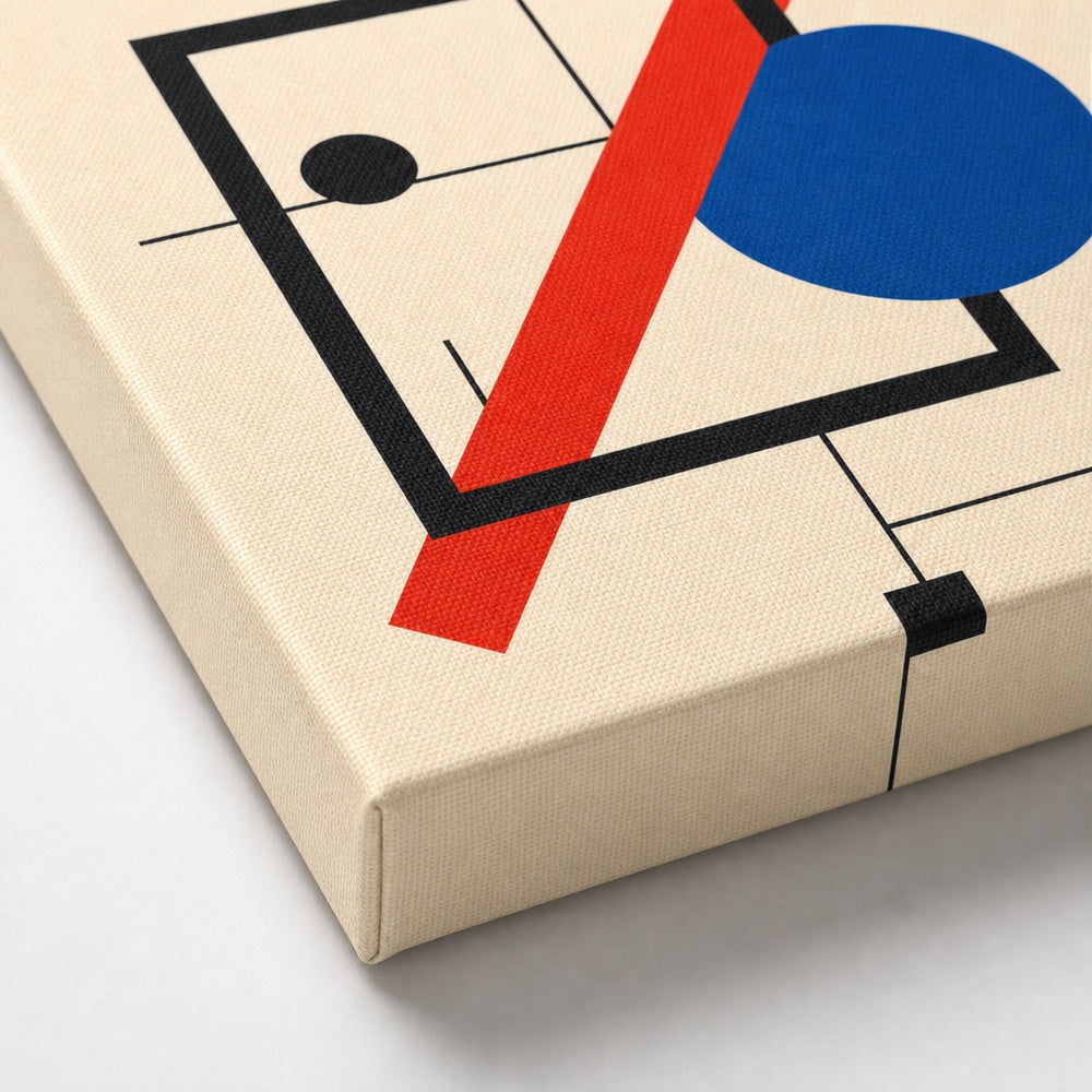 Boundary Shift Bauhaus Canvas Wall Art - 03_detail_closeup