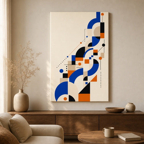 Ascending System Bauhaus Canvas Wall Art - 02_wall_scene