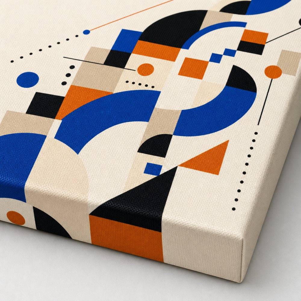 Ascending System Bauhaus Canvas Wall Art - 03_detail_closeup