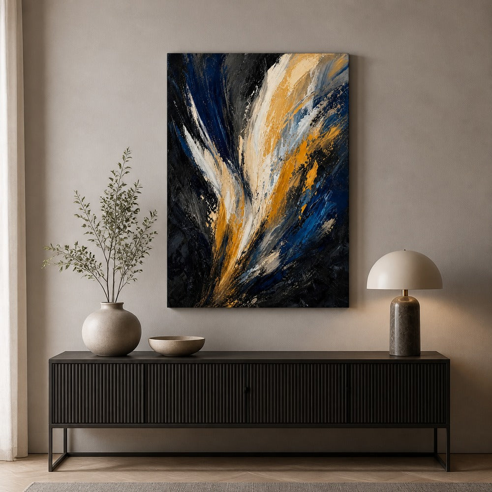 Upward Force Abstract Expressionism Canvas Wall Art - 05_sku_18x24_wall