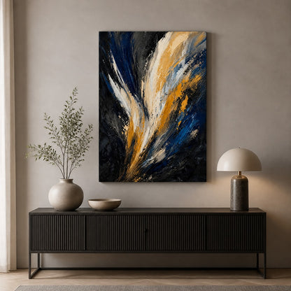 Upward Force Abstract Expressionism Canvas Wall Art - 05_sku_18x24_wall