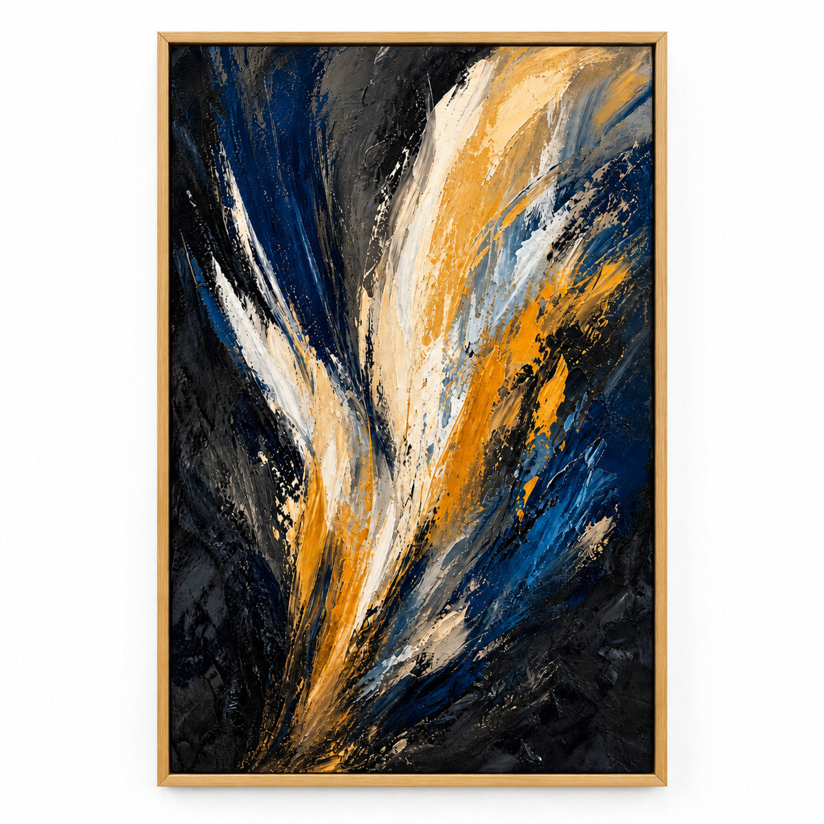 Upward Force Abstract Expressionism Canvas Wall Art | brown_sku