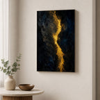 Dark Gold Light Abstract Expressionism Canvas Wall Art - 04_sku_12x18_wall