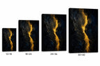 Dark Gold Light Abstract Expressionism Canvas Wall Art - 08_size_comparison