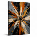 Life Burst Abstract Expressionism Canvas Wall Art - 01_main_white_left_wrap