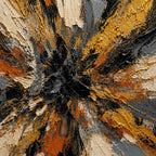 Life Burst Abstract Expressionism Canvas Wall Art - 03_detail_closeup