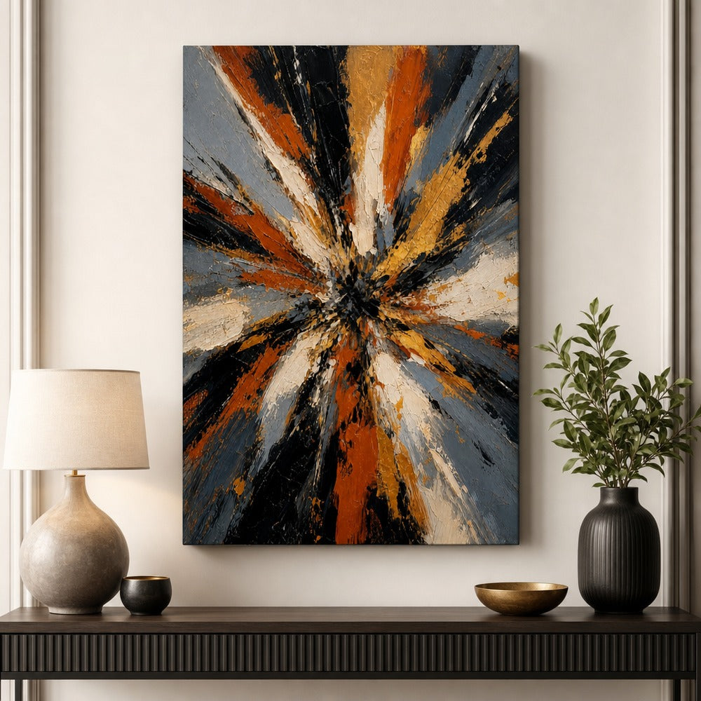 Life Burst Abstract Expressionism Canvas Wall Art - 05_sku_18x24_wall