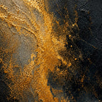 Golden Sand Current Abstract Expressionism Canvas Wall Art - 03_detail_closeup