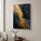 Golden Sand Current Abstract Expressionism Canvas Wall Art - 04_sku_12x18_wall