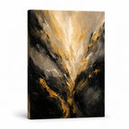 Expanding Breath Abstract Expressionism Canvas Wall Art - 01_main_white_left_wrap