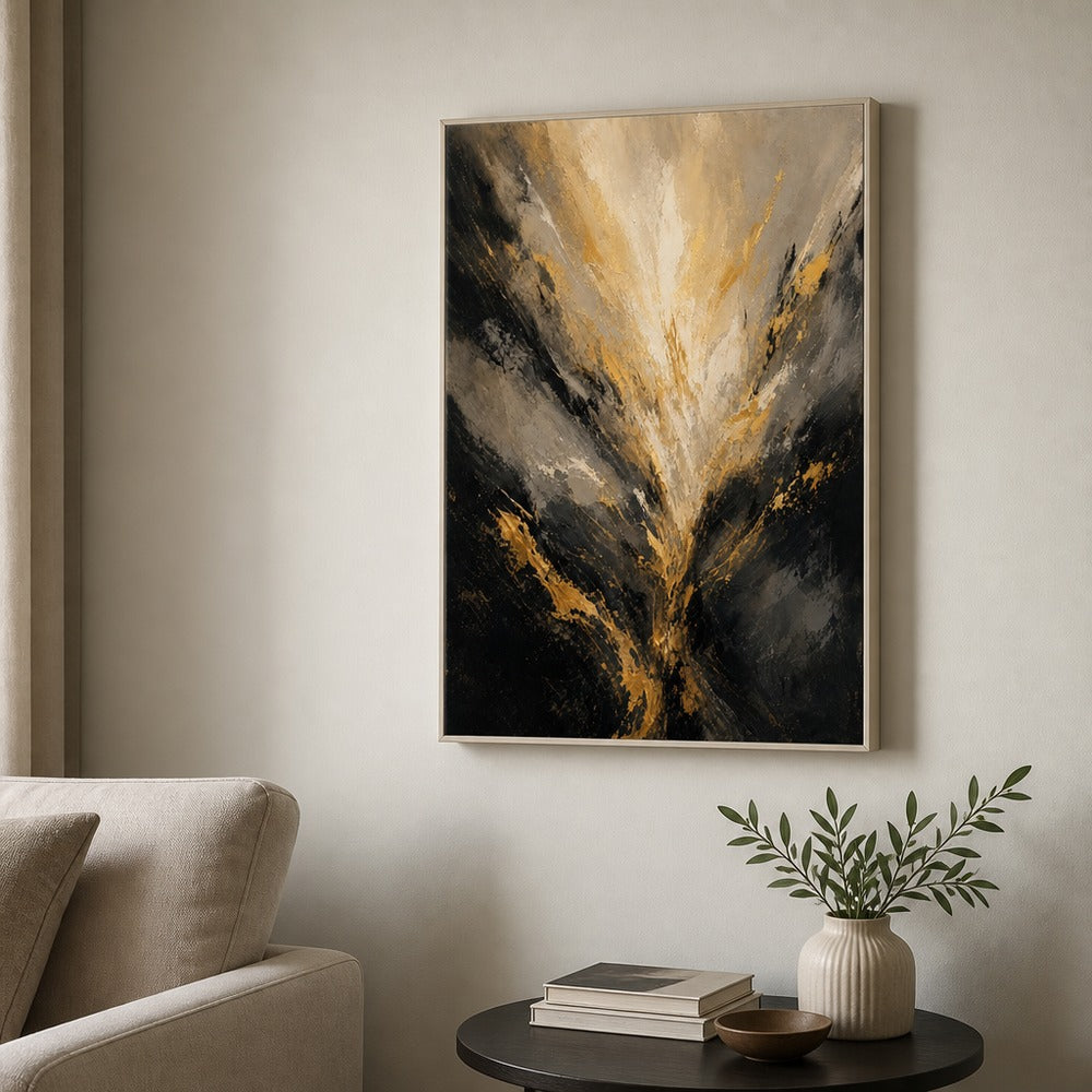 Expanding Breath Abstract Expressionism Canvas Wall Art - 04_sku_12x18_wall