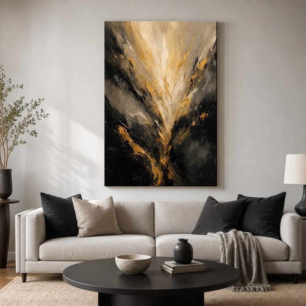 Expanding Breath Abstract Expressionism Canvas Wall Art - 06_sku_24x36_wall