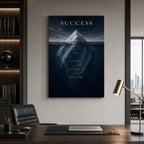 Iceberg Success Grit Entrepreneur Canvas Wall Art - 02_wall_scene