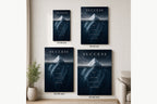 Iceberg Success Grit Entrepreneur Canvas Wall Art - 08_size_comparison