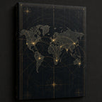 Global Market Map Entrepreneur Canvas Wall Art - 03_detail_closeup