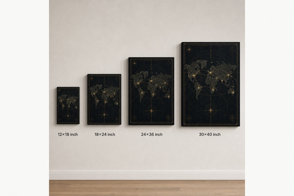 Global Market Map Entrepreneur Canvas Wall Art - 08_size_comparison