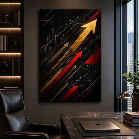 Founder War Room Entrepreneur Canvas Wall Art — room scene