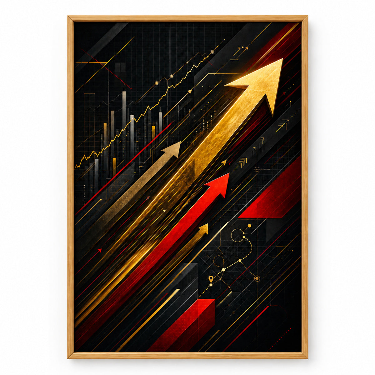 Founder War Room Entrepreneur Canvas Wall Art | brown_sku