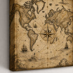Vintage Nautical Ambition Entrepreneur Canvas Wall Art - 03_detail_closeup