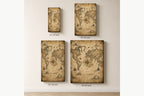 Vintage Nautical Ambition Entrepreneur Canvas Wall Art - 08_size_comparison