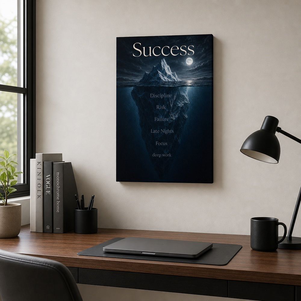 Deep Work Empire Entrepreneur Canvas Wall Art - 04_sku_12x18_wall
