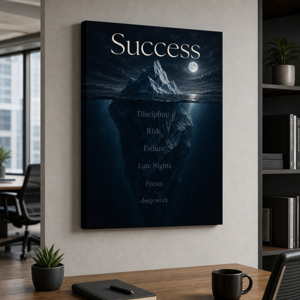 Deep Work Empire Entrepreneur Canvas Wall Art - 05_sku_18x24_wall