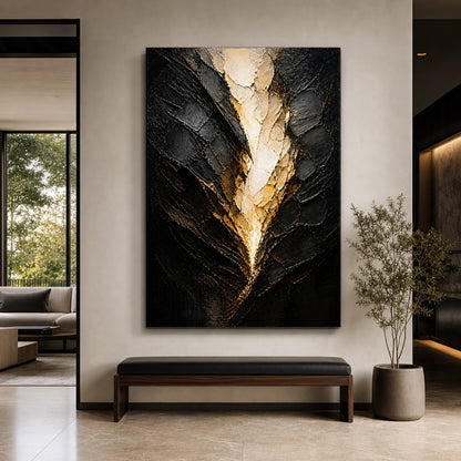 White Cocoon Break Palette Knife Abstract Canvas Wall Art - 07_sku_30x40_wall