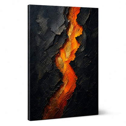 Ember Crack Inner Fire Canvas Wall Art - canvas wall art by JOJOShop