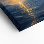 First Light Ocean Impressionistic Sunrise Canvas Wall Art - 03_detail_closeup