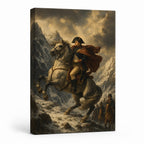 Alps Rider Resolve Vintage Portrait Canvas Wall Art - 01_main_white_left_wrap