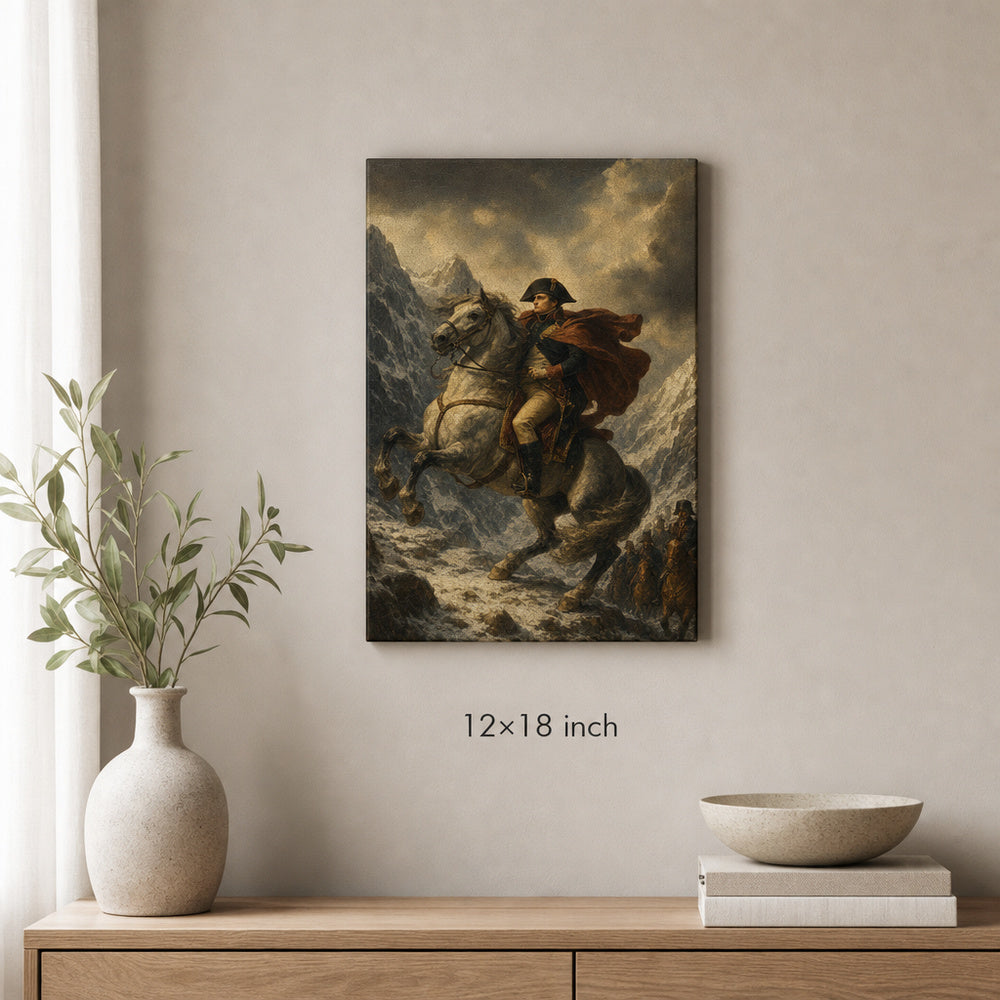 Alps Rider Resolve Vintage Portrait Canvas Wall Art - 04_sku_12x18_wall