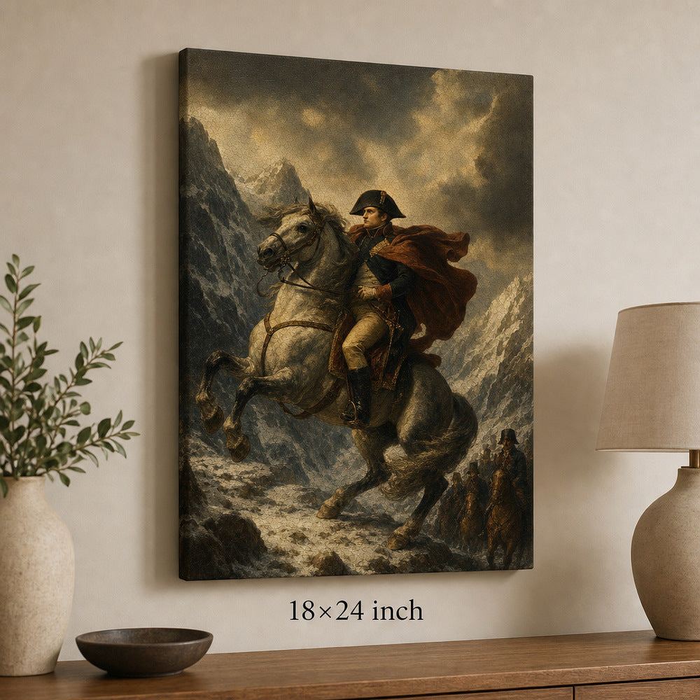 Alps Rider Resolve Vintage Portrait Canvas Wall Art - 05_sku_18x24_wall