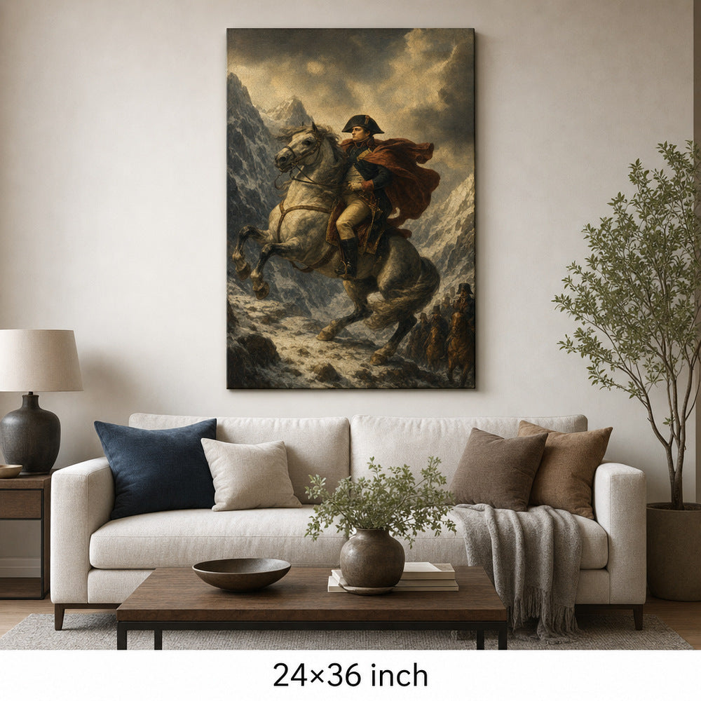 Alps Rider Resolve Vintage Portrait Canvas Wall Art - 06_sku_24x36_wall
