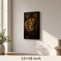 Lion Absolute Control Vintage Portrait Canvas Wall Art - 04_sku_12x18_wall