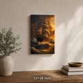Golden Storm Flagship Classical Maritime Canvas Wall Art - 04_sku_12x18_wall