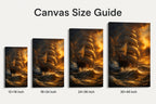 Golden Storm Flagship Classical Maritime Canvas Wall Art - 08_size_comparison