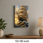 Triumphant Bow Close Classical Maritime Canvas Wall Art - 04_sku_12x18_wall