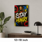 Stay Hungry General Urban Graffiti Oil Canvas Wall Art - 04_sku_12x18_wall
