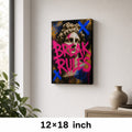 Break Rules Sculpture Urban Graffiti Oil Canvas Wall Art - 04_sku_12x18_wall