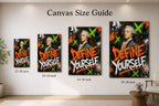 Define Yourself Aristocrat Urban Graffiti Oil Canvas Wall Art - 08_size_comparison