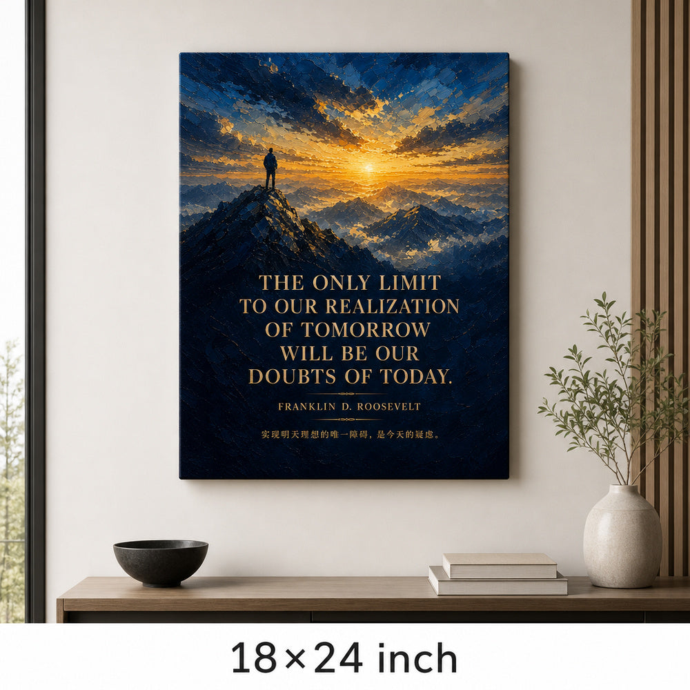Dawn Summit Roosevelt Peak Far Horizon Canvas Wall Art - 05_sku_18x24_wall