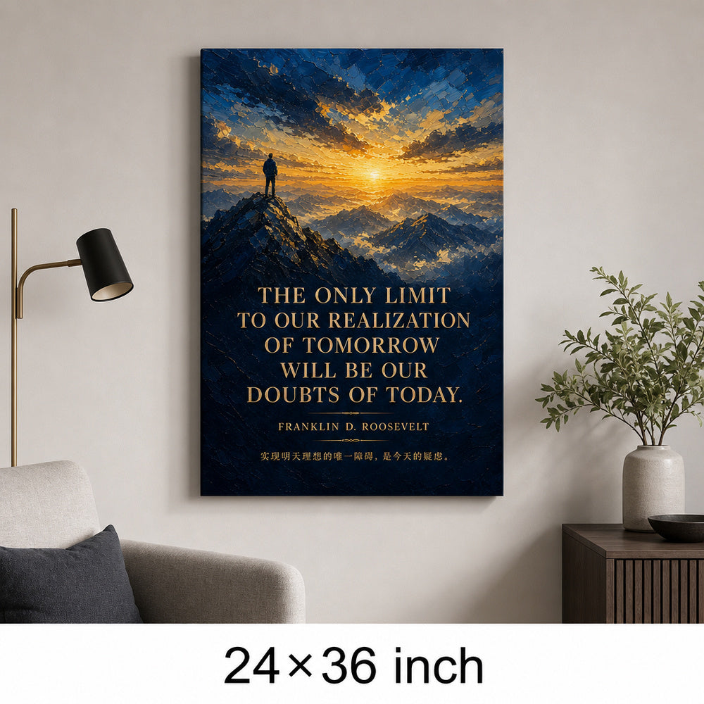 Dawn Summit Roosevelt Peak Far Horizon Canvas Wall Art - 06_sku_24x36_wall