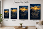 Dawn Summit Roosevelt Peak Far Horizon Canvas Wall Art - 08_size_comparison