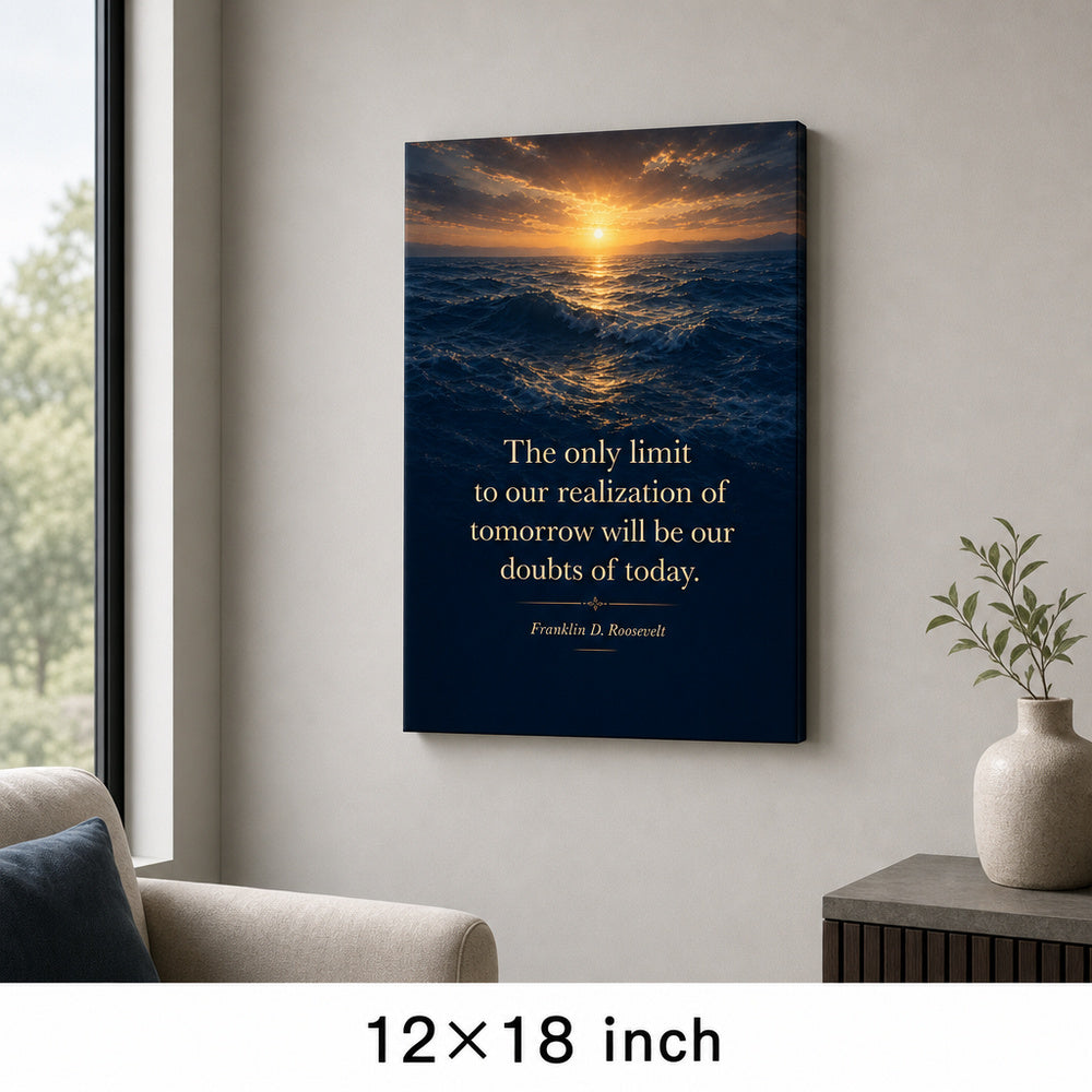 Deep Blue Waves Roosevelt Peak Far Horizon Canvas Wall Art - 04_sku_12x18_wall